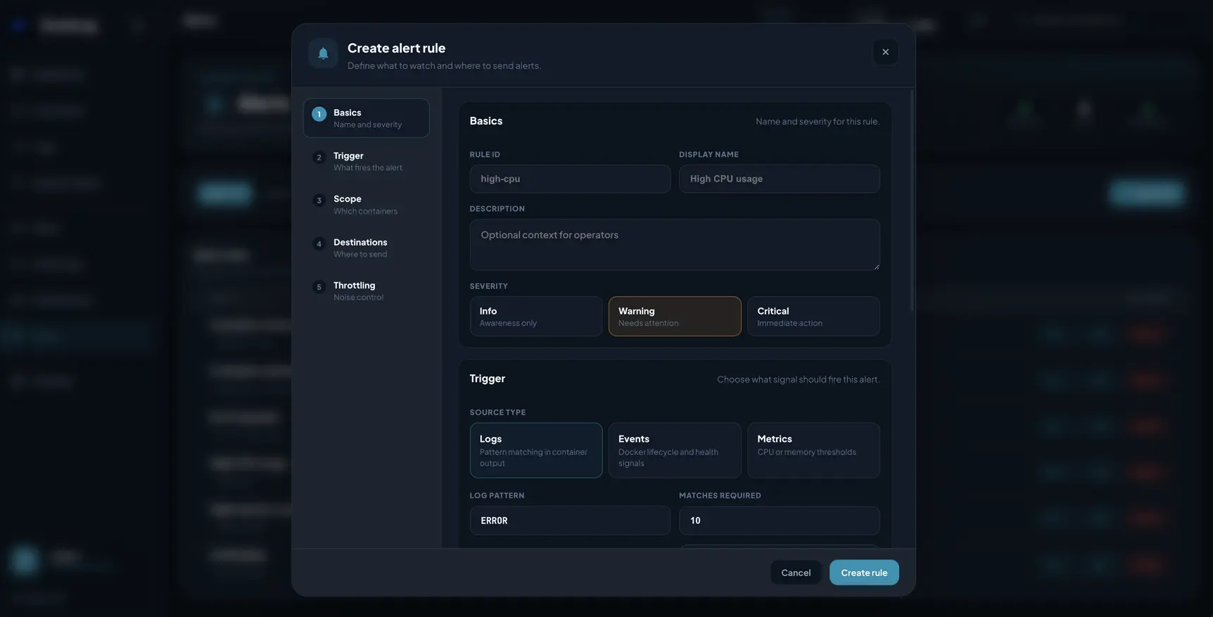 DockLog showcase screenshot 6